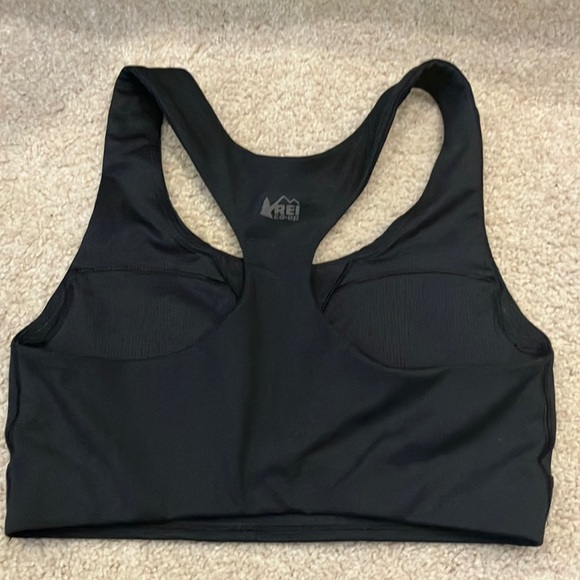 REI Black Active Pursuits Racerback Sports Bra sz S - Picture 3 of 6